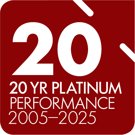 Super Review award: 20 year platinum performance